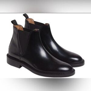 Agnes B. Romy Cuir Boots - Noir